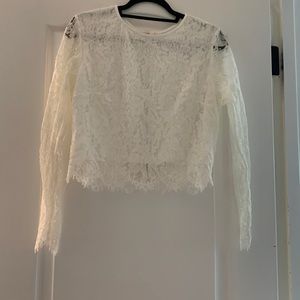 Lace crop top